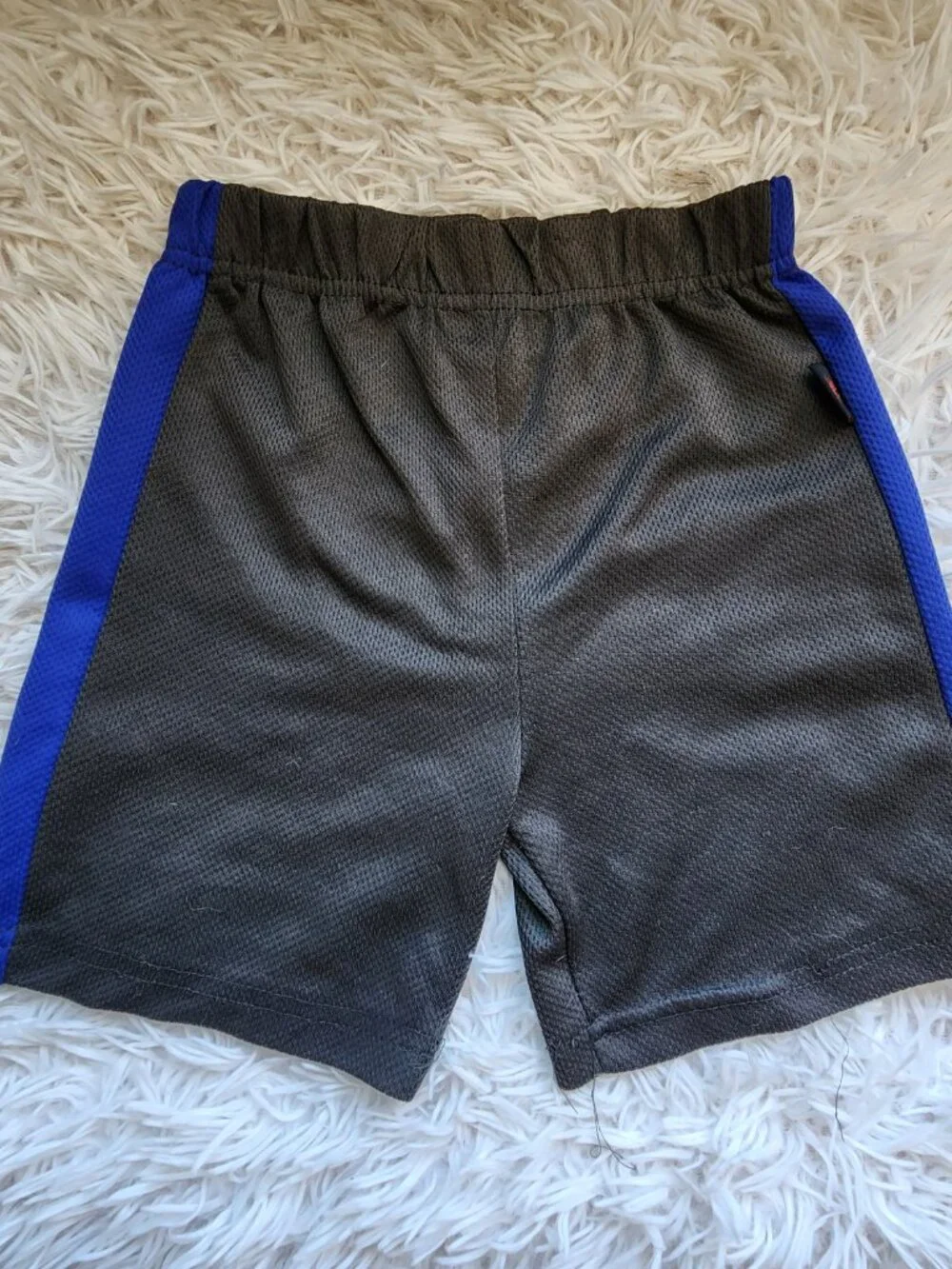 10/$10 - Dark Gray Athletic Shorts with Blue Stripe